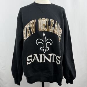 Vintage 1993 New Orleans Saints Crewneck Sweatshirt Russell Athletic USA L